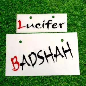 Custom Bike Fancy Number Plate – Your Text