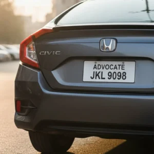 Custom Honda Civic Number Plate – Advocate Style