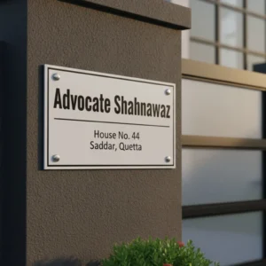 Custom Premium Home Address Plate