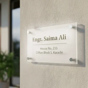 Custom Stylish House Address Plate